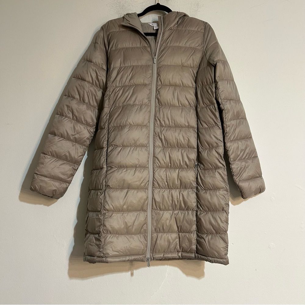Athleta Aire Puffer Parka Jacket Size Small Tall